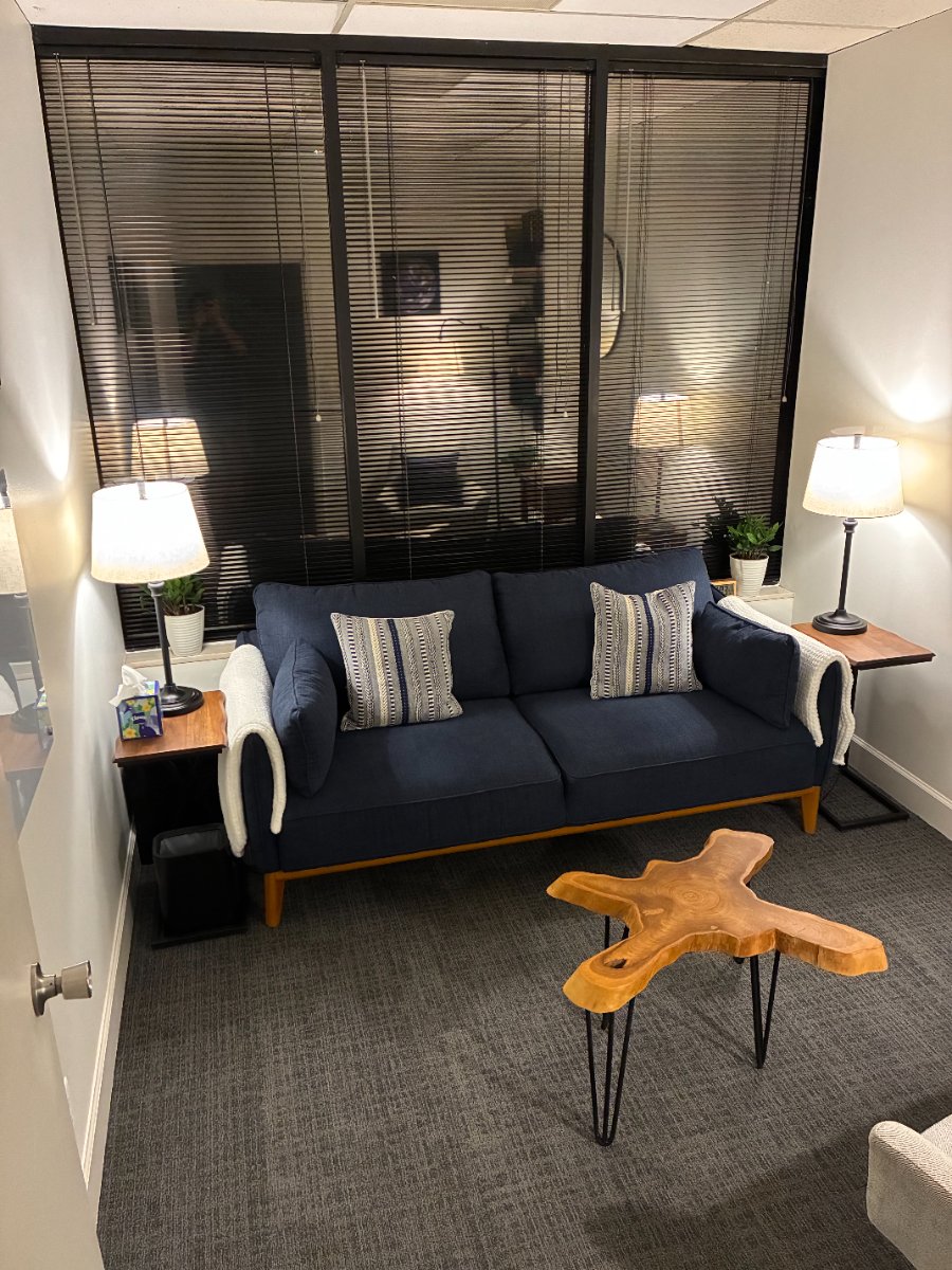 Connor Anderson's therapy office at Therapy Space Maryland Farms, Brentwood