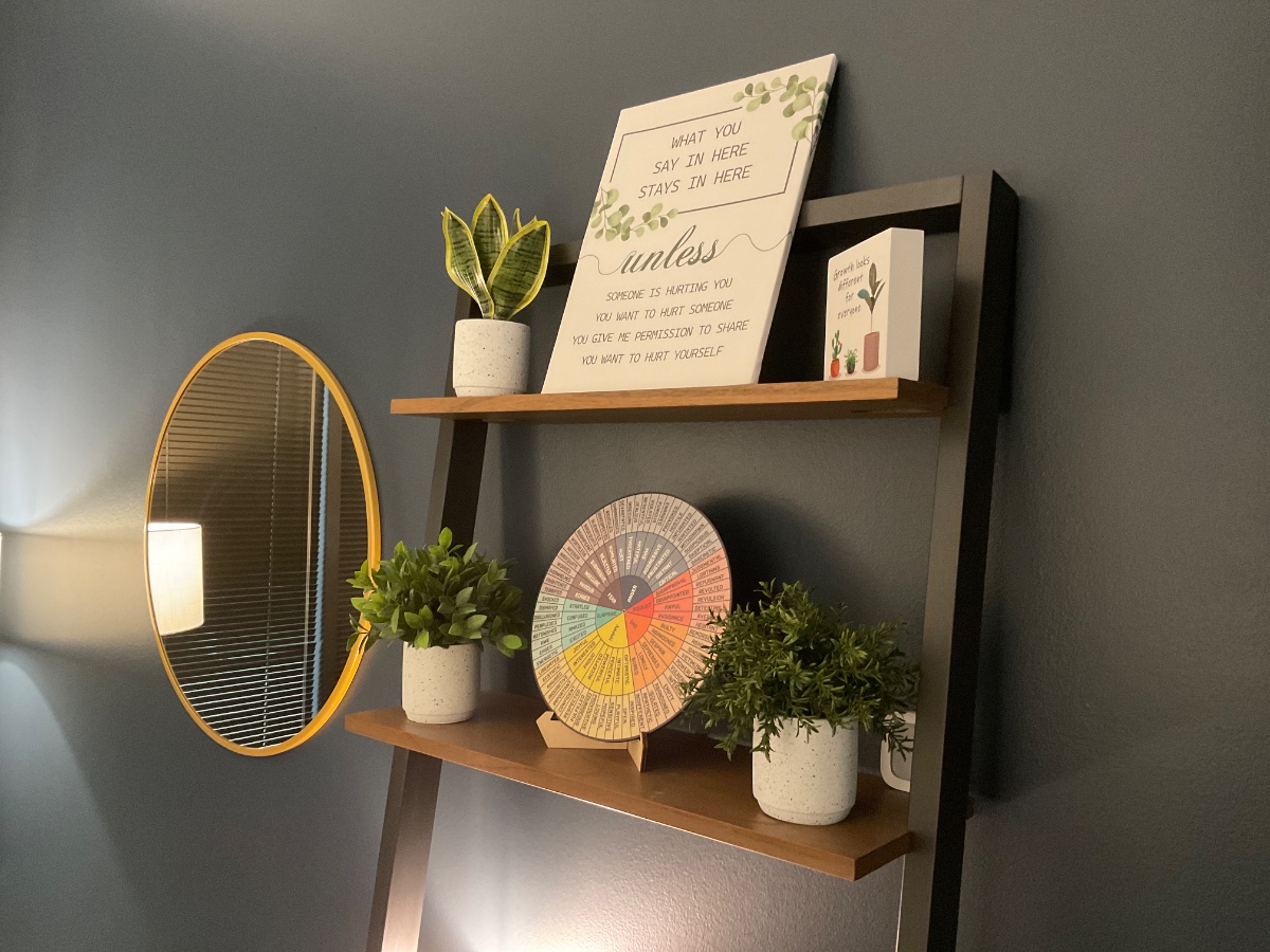 Erica Gault's therapy office at Therapy Space The Woodlands, Shenandoah