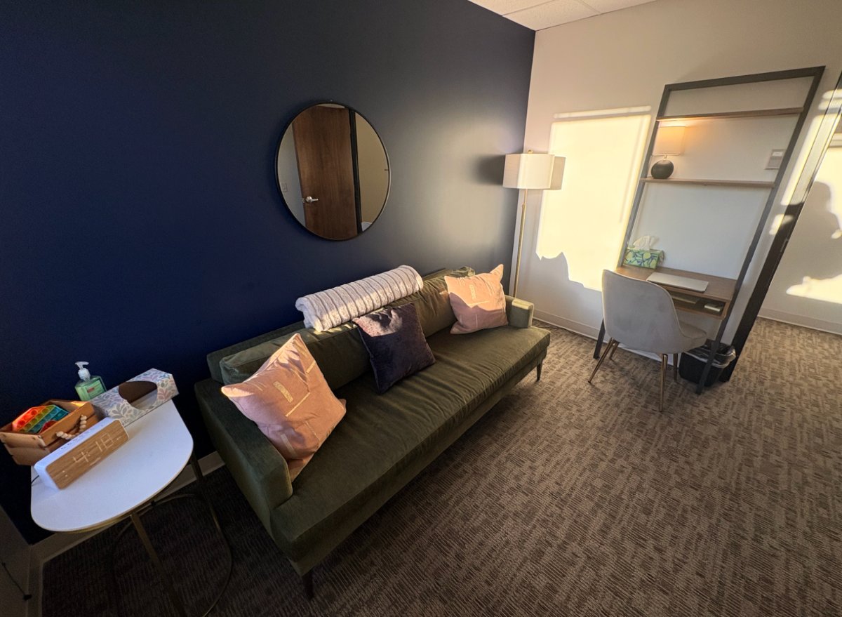 andrea mcinnis's therapy office at Therapy Space Midtown, Nashville