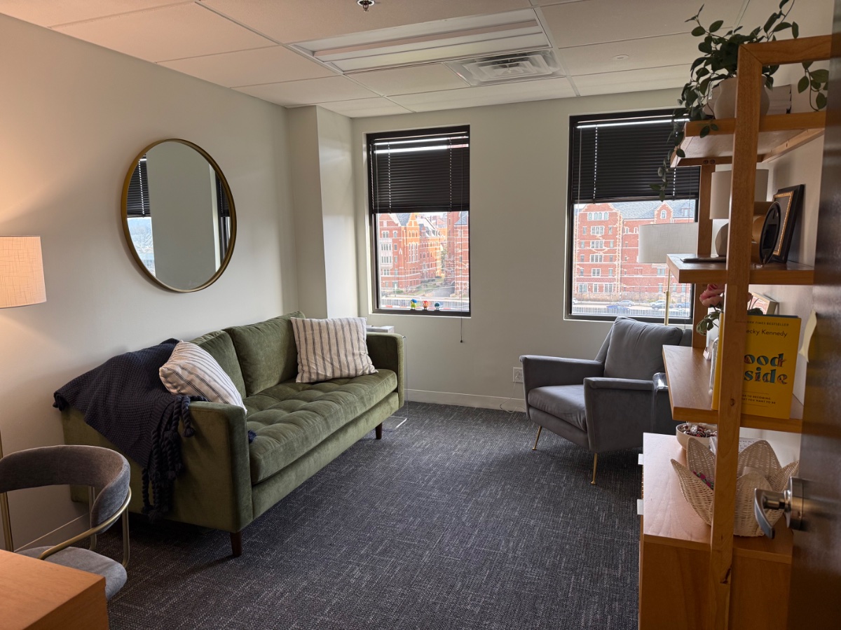 Rachel Gunn's therapy office at Therapy Space Midtown, Nashville