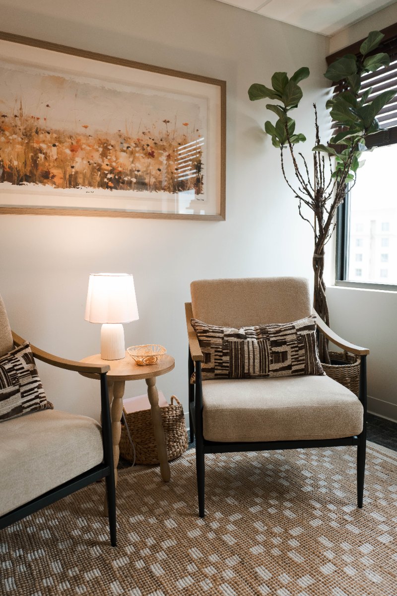 Cille Martin's therapy office at Therapy Space Midtown, Nashville