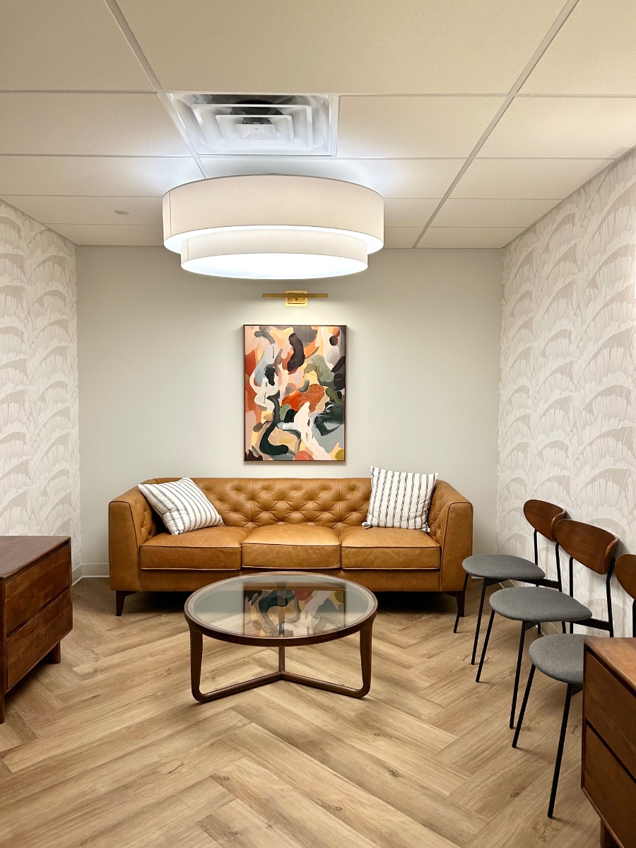 Kristin Hibbett's therapy office at Therapy Space Midtown, Nashville