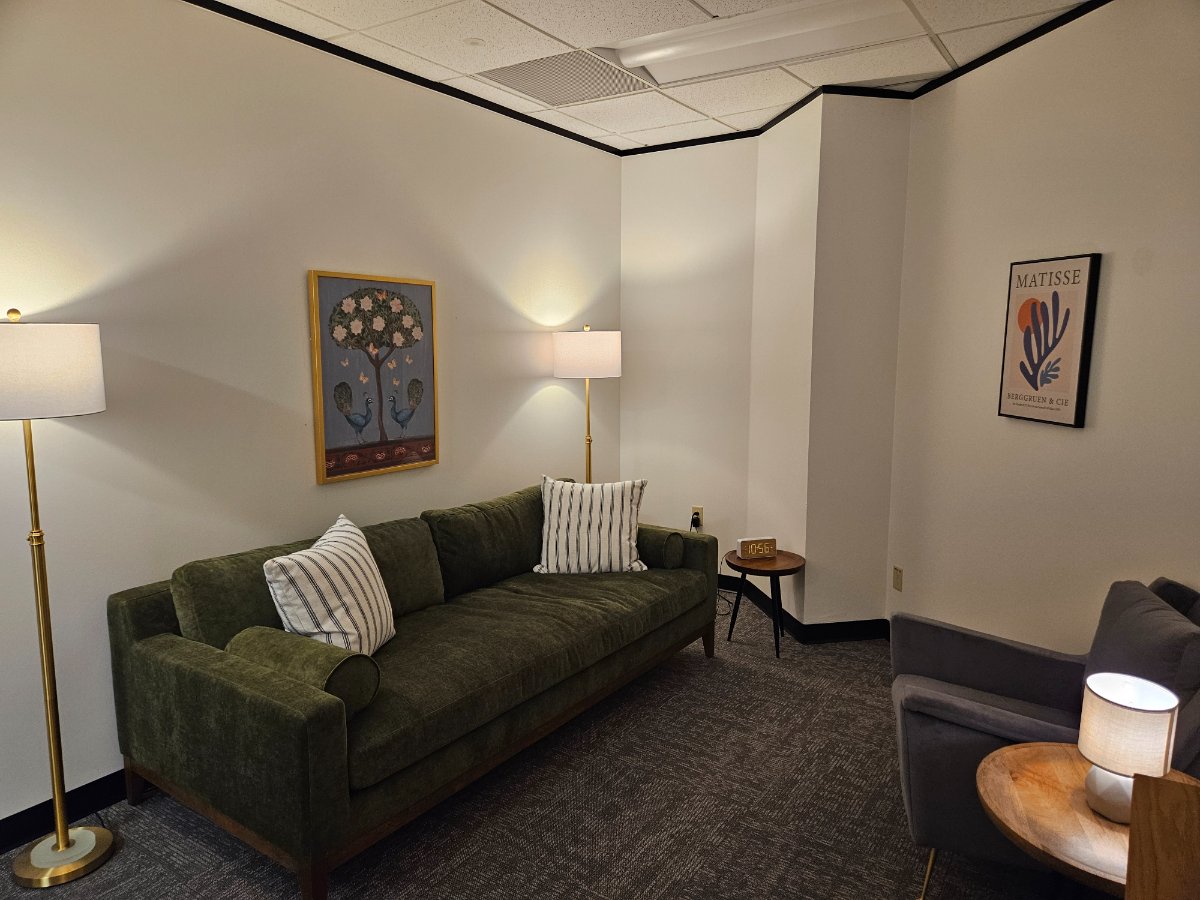 Nazanin Delshad's therapy office at Therapy Space Northwest Hills, Austin