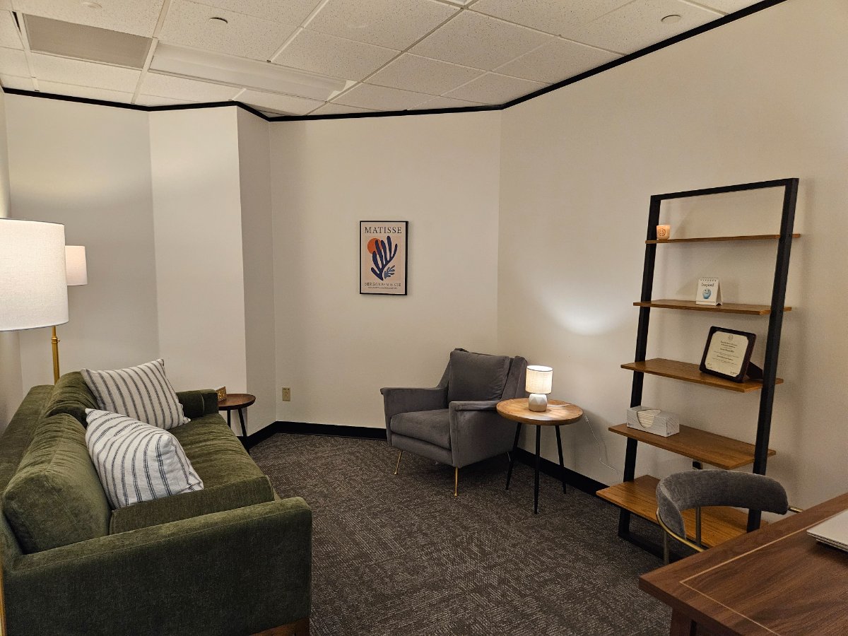Nazanin Delshad's therapy office at Therapy Space Northwest Hills, Austin